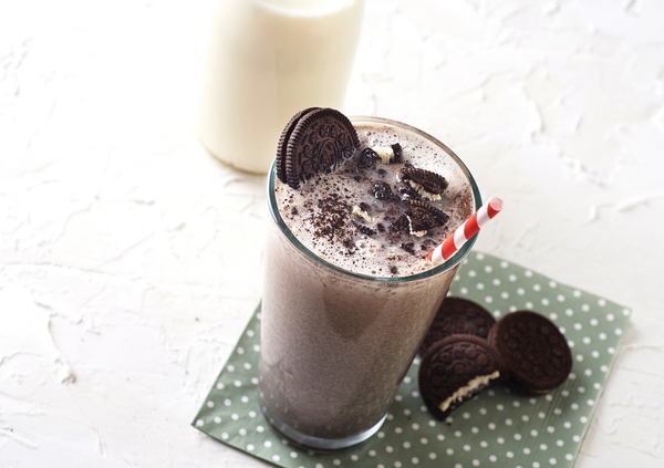 Receta Malteada de galletas de chocolate y crema