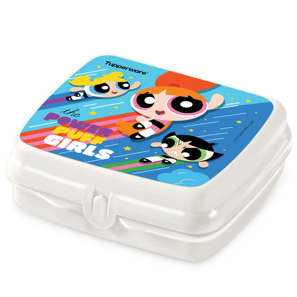 Porta sandwich Power Puff Tupperware