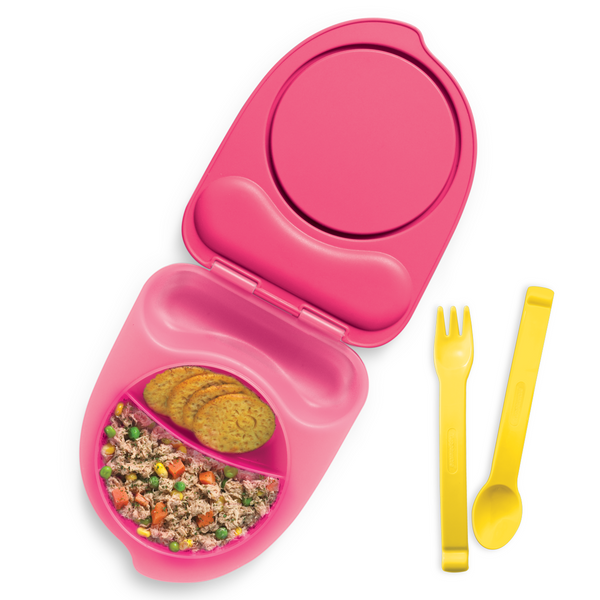 Tupperware Contendor para lunch Con division para Cubiertos.