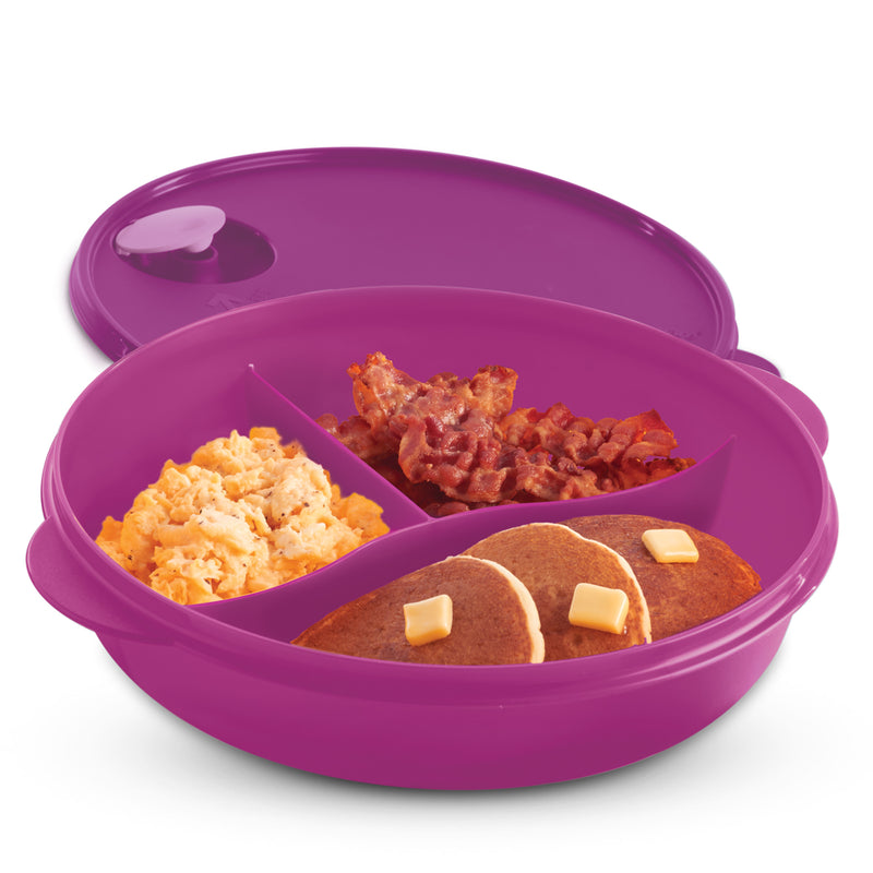 Recipiente para microondas con divisiones 900ml Tupperware