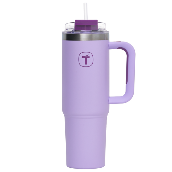 Termo Tupperware Big T 1.1L Frio Caliente Anti derrames Morado