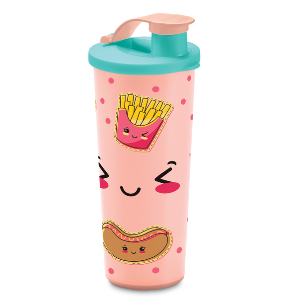 Vaso con tapa y boquilla Tupperware Kawaii