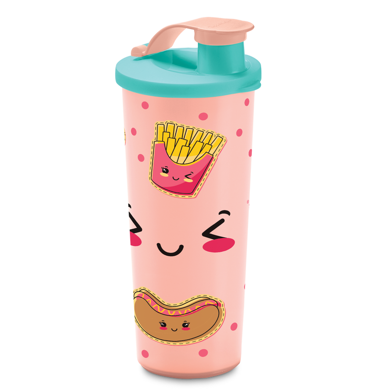 Vaso con tapa y boquilla Tupperware Kawaii